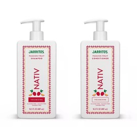 New Limited Edition Collection Shampoo and Conditioner Set By Nativee - 16.5 FL OZ each, (2) bottels (1) Shampoo and (1) Conditioner (Passion Fruit)