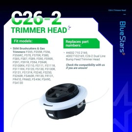 STIHL Bluestars C26-2 Dual Line Trimmer Head 4002 710 2169 - Compatible with Stihl FS5