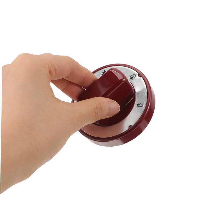 Toddmomy Red High Temperature Resistant Gas Stove Knob Replacement 2.75