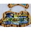 El Salvador Wooden Map Key Holder, Colgadero de llaves De