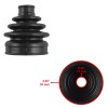 Caltric 2 Front Axle Inner Outer CV Boot Kit for