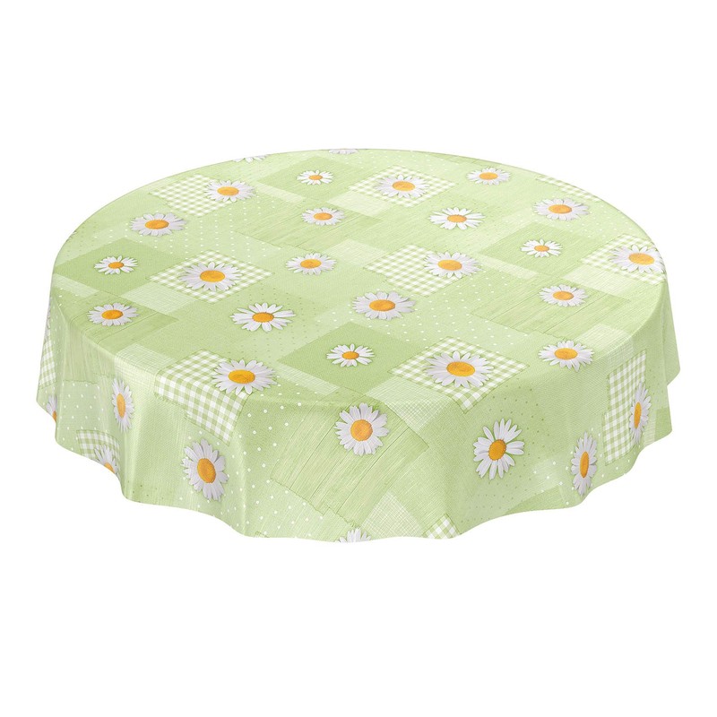 Anro Oilcloth, Tablecloth, Chamomile Patchwork