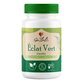 Clorofila Pura Natural - Eclat Vert Ga Tlali 60 cpsulas - Equilibrio Digestivo, Detox Hormonal, Energa Natural, Antioxidante, Desodorizantes Natural  