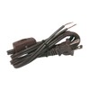 National Artcraft Lamp and Lighting Cord Set With Rotary Style Switch And Tinned Ends, 4ft. Brown