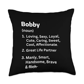 Definition of bobby for dating singles co-workers Throw Pillow