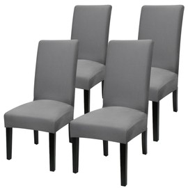 YISUN Spandex Dining Chair Covers, Chair Covers for Dining Chairs 4, Elastic Removable Washable Dining Room Chair Covers for Hotel Dining Room Banquet Party Home Decoration