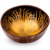 cocovibes Coconut Bowl Amber with Coaster/Snack Bowl/Decorative Bowl for Keys/Jewellery