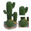 Simulation Resin Cactus Ornament Stable Aquarium Cactus Decoration with Succulents