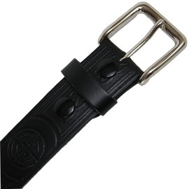 USA Kilts Men's 1.5" Celtic Knot Embossed Leather Belt XXL Black