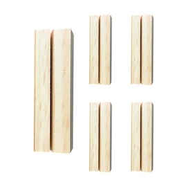 5Pcs Wooden Place Card Holders,Name Memo Card Holders,Wooden Postcard Holder,Table Number Holder Stands,Wood Photo Picture Card Holders for Home Party Events Wedding Party Menu Table Decoration