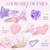24 Pcs Cute Hair Clips for Women Girls, Glitter Multicolor