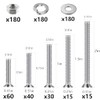 Wensilon (700 pcs)#8 Outlet Screws Kit, 304 Stainless Steel Machine