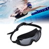 Swim Goggles with Earplugs PC Silicone Clear Lens Wide View
