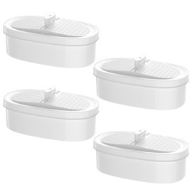 4 Pack WD-PF-01A Plus Replacement Filter for All Waterdrop Pitcher Filtration System, Compatible with Waterdrop WD-PF-01A Plus, Reduces PFOA/PFOS, Chlorine, Last Up to 3 Months or 200 Gallons, White