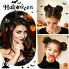 4PCS Halloween Bows Bone Hair Clips Skeleton Hand Bat Spooky