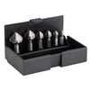 Volkel 1/4-inch - 64mm Hex Shank HSS Countersink Set