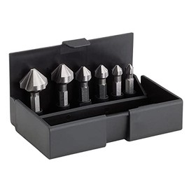 Volkel 1/4-inch - 64mm Hex Shank HSS Countersink Set