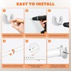 AeedWisp Closet Rod 17-39 Inches, Adjustable Heavy Duty Metal White