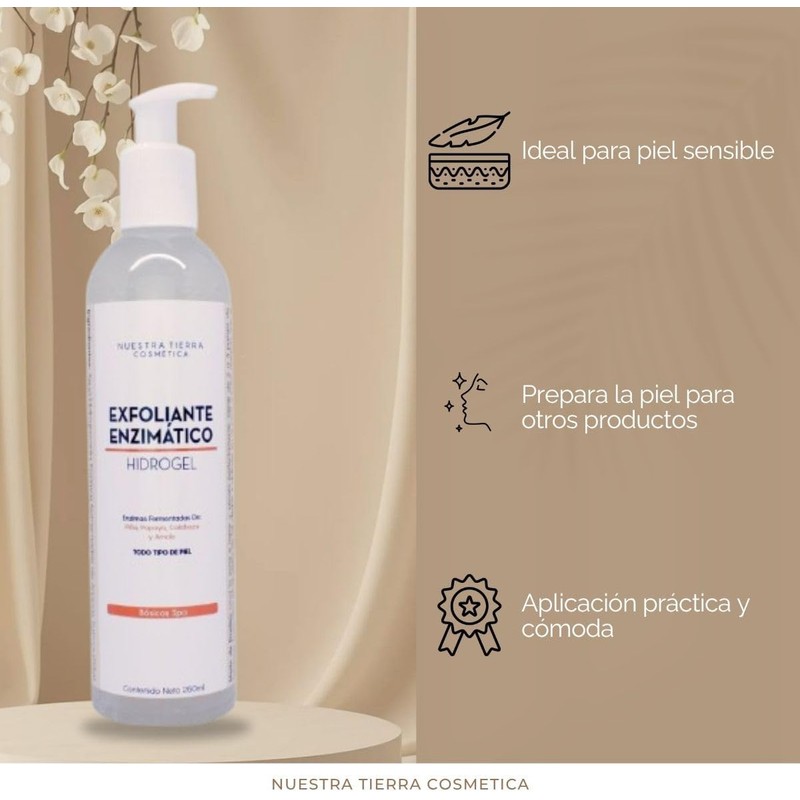 Exfoliante Enzimático Hidrogel 250ml -no Abrasivo-