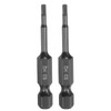 HARFINGTON 2pcs Flat Hex Head Drill Bit H2 (2mm) Magnetic