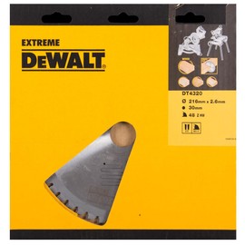 DeWalt DT4320QZ Mitre Saw Blade 216mm X 30mm Bore X 48 Teeth
