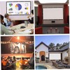 COHEALI Camping Projector Screen Portable Drop Down Screen Home Theater