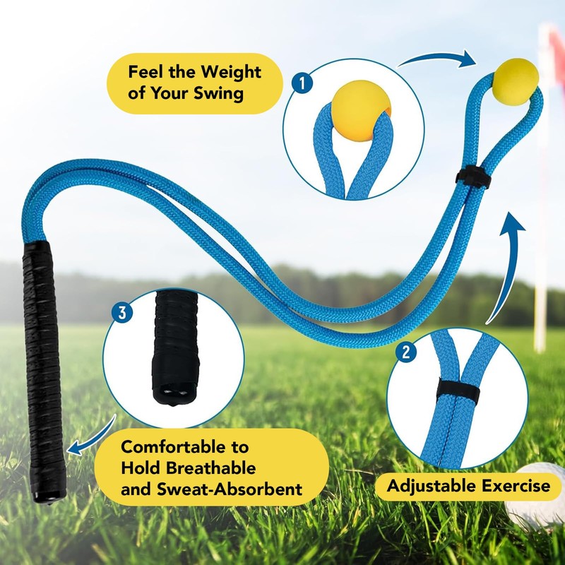 Golf Swing Trainer, Golf Swing Training Aid Rope Golf Swing