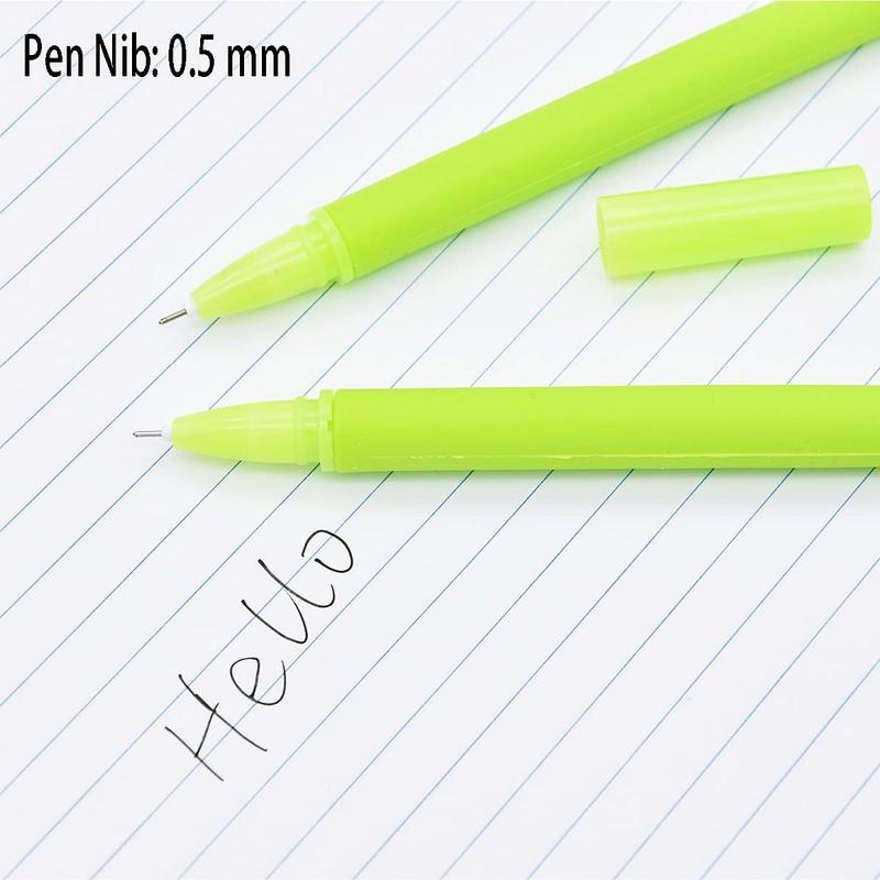 SIPLIV 12Pcs Creative Artificial Flowers Gel Ink Pen Ballpoint Pen