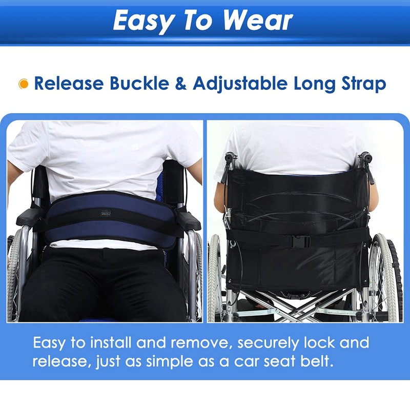 NEPPT Wheelchair Seatbelt Restraints for Dementia Patients Fall Prevention for