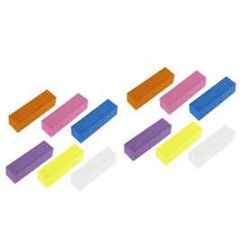 Healvian 20pcs Nail Buffer Blocks Sponge Nail Sanding Files for Manicure Pedicure for Home Salon Use Random Color Lightweight Washable Design for Easy Care