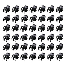 100PCS Tiny Hair Clips for Girl,Mini Claw Clips for Women, 1cm Black Plastic Mini Claw Clips for Babies, Hair Accessories for Women,Non Slip Pins Hair Clamps,Designed for Thin Or Thick Hair,Good Gift