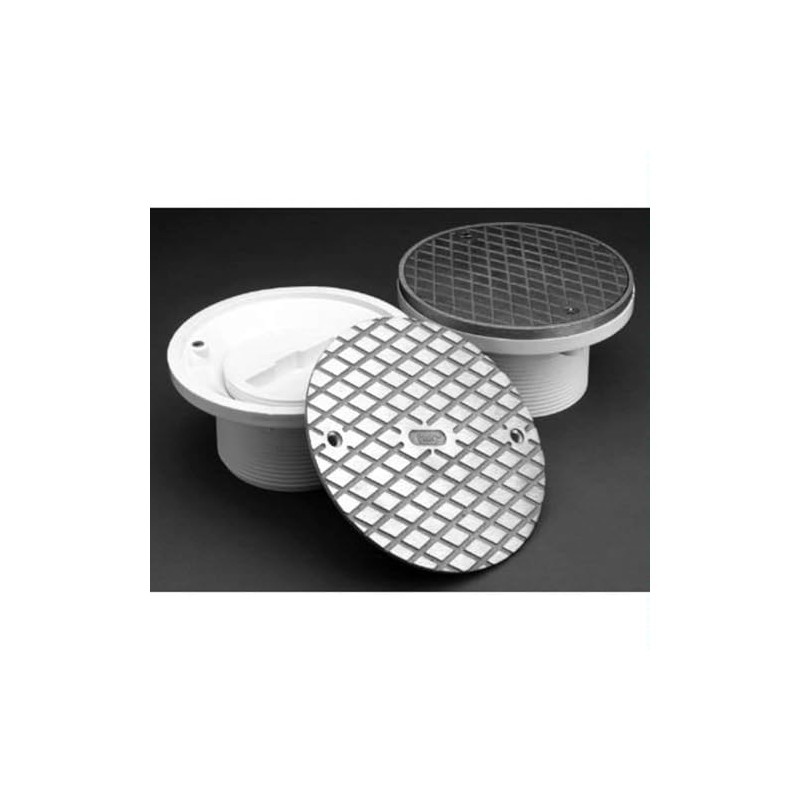 PROFLO PF42816 6" Brass Cover with 3-1/2" Adjustable Cleanout -