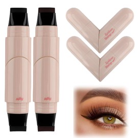 2Pzs Sello Eyeliner, Delineador De Ojos De Doble Punta Para Mujer, Diseño De 2 Puntas De Secado Rápido, Anti-manchas Foldable Eyeliner Stamp, Herramienta Portátil Para Bodas, Viajes, Citas