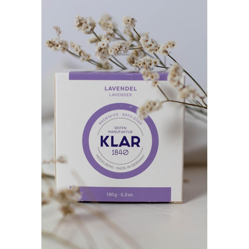 Klar Seifen Bath Soap Lavender 150 g, Cosmos Certified, Palm