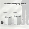 FRESHLIX Bathroom Garbage Can with Lid, 2.6 Gallon Diaper Trash