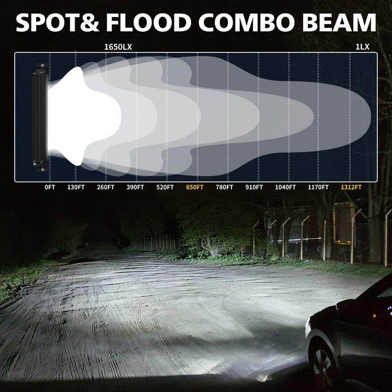 4WDKING LED Light Bar 40 inch IP68&IP69K Waterproof Dual Row