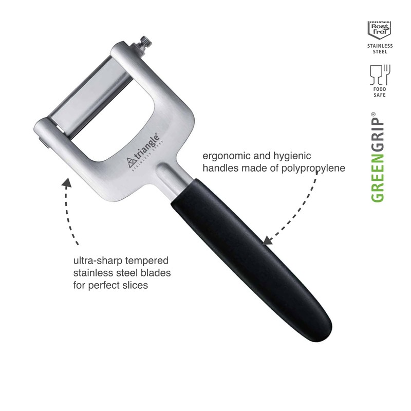 triangle 3-Piece Julienne Cutter - Includes Three Interchangeable, Ultra-Sharp Stainless