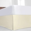 Ivory Queen Size Luxury Tailored Bed Skirt - 18" Drop