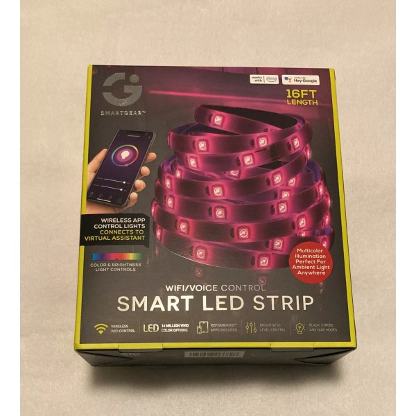 Smart Gear LED Light Strip 16.4 Feet Adhesive back WiFi
