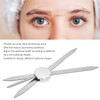 Adjustable Compass Eyebrow Ruler, Stainless Steel Eyebrow Positioning Makeup Measuring