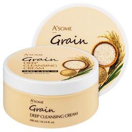 ASOME Grain Face Wash Deep Cleansing Cream, 300ml, 2 pcs / ASOME 곡물세안 딥 클렌징크림, 300ml, 2개