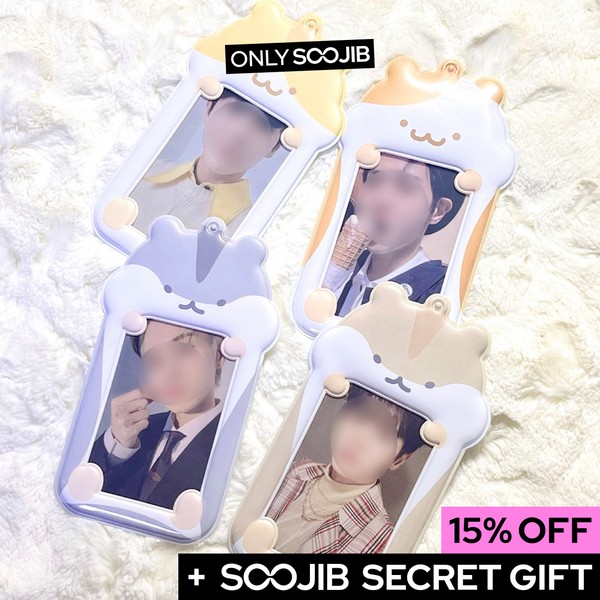 DUCKY Hamster Photo Card Holder Keyring, Orange