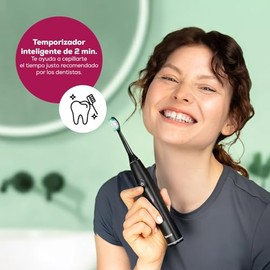Beurer SC 50 - Cepillo de dientes eléctrico sónico con 5 modos de cepillado y sensor de presión, 80.000 vibraciones, pantalla con indicador de tiempo 