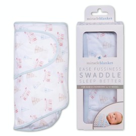 Miracle Blanket Swaddle Wrap - Newborn Essential Baby Blanket - Soft Sleep Sack Ideal for Newborns and Infants (Coral Hearts)