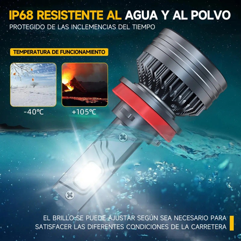 Kit De Faros Led H4 H7 H11 H1 9005 9006