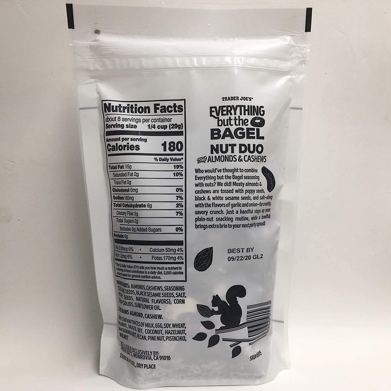 Trader Joe's Everything But The Bagel Nut Duo With Almonds