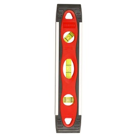 Geepas Spirit Level - Small, Unbreakable Heavy Duty Magnetic 9" Torpedo Level with 3 Level Bubbles – Shock Resistant - Small Pocket Size Scaffold Level for Builders & Construction Site