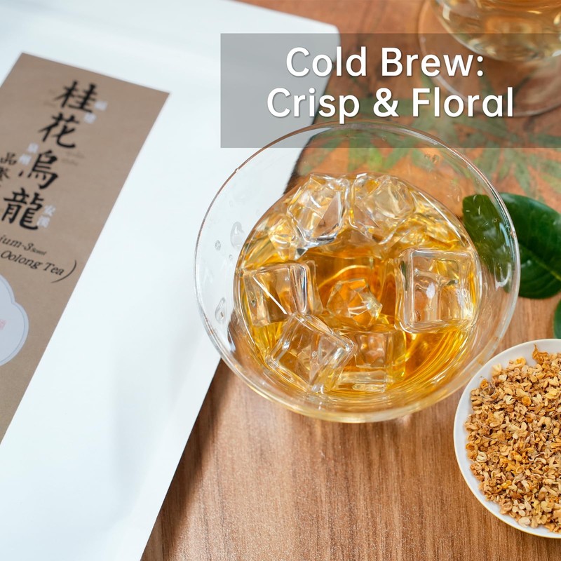 iTeaworld Osmanthus Oolong Loose Leaf Tea, Natural Osmanthus Fragrance, 0