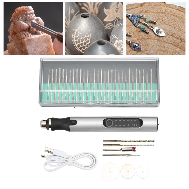 Engraving Pen Portable Wireless Charging 3 Speed DIY Drilling Cutting