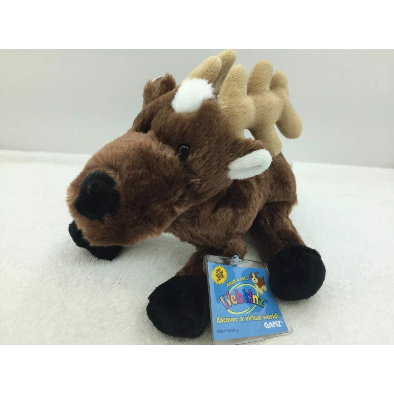 Webkinz Reindeer (HM137) Plush Stuffed Animal New Sealed Tag with
